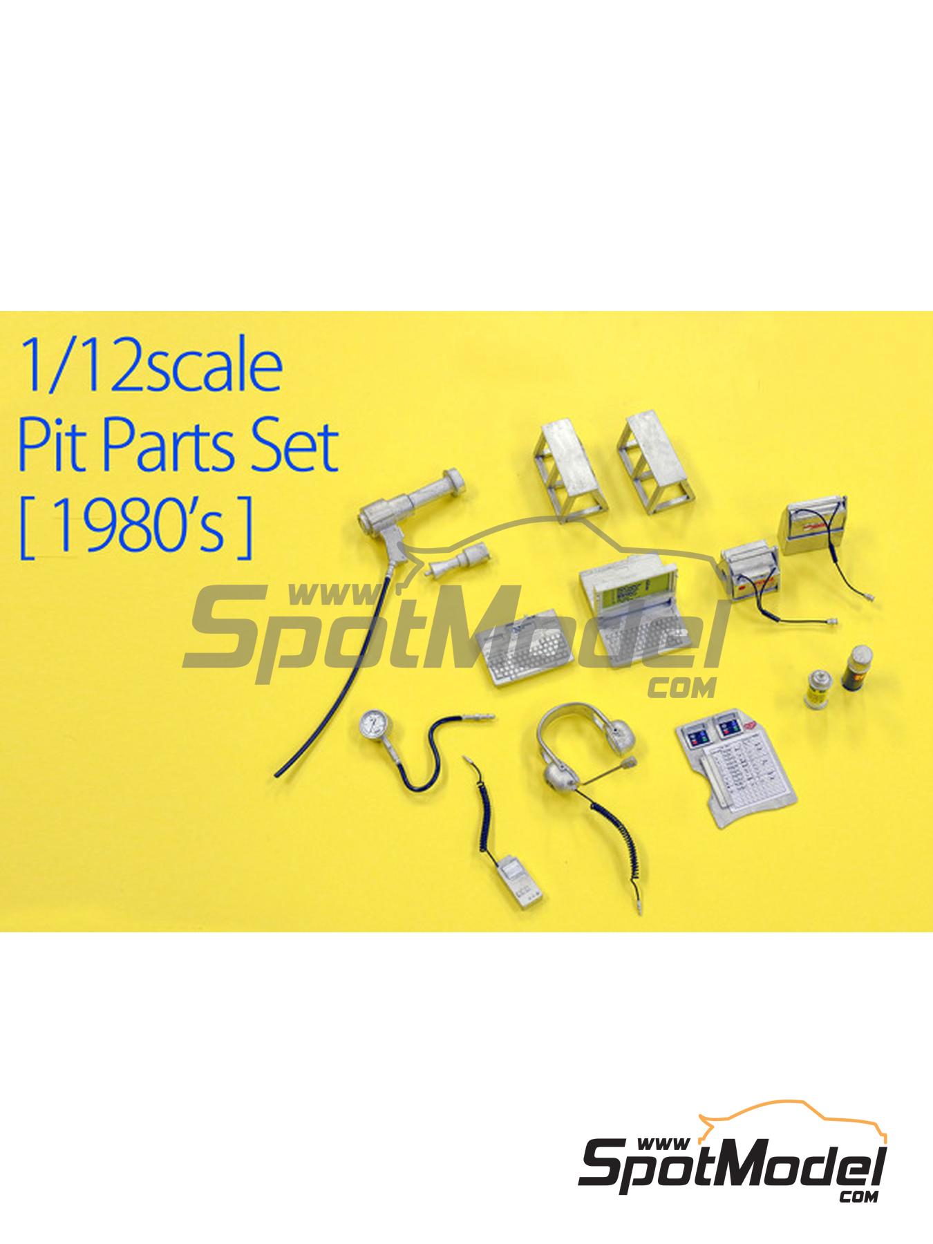 Model Factory Hiro P1225: Detail 1/12 scale - Pit Parts Set